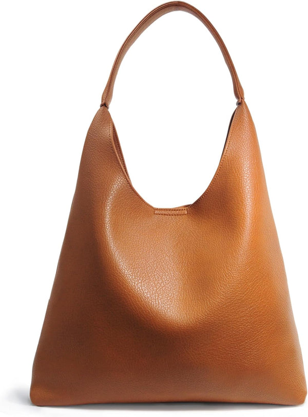 Bags for Women Soft Vegan Leather Shoulder Handbag Slouchy Tote Purses